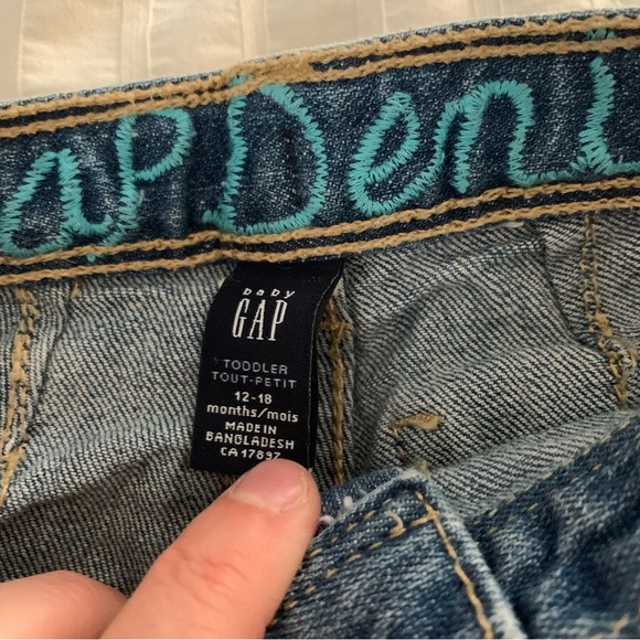 3 for $30 BABY GAP Toddler Girl Flared Jeans Sz 12-18m - Picture 2 of 3